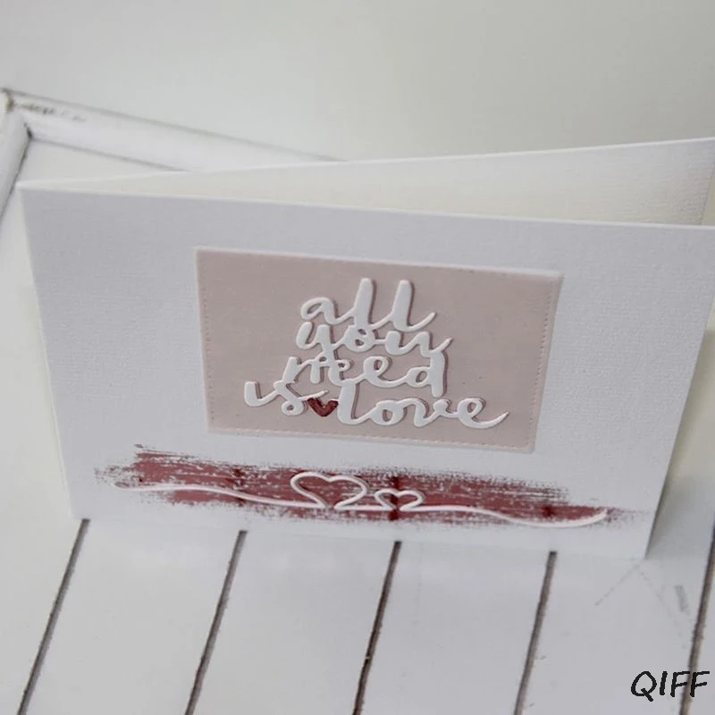 Love Heart Border металлические режущие штампы трафарет для скрапбукинга &quotсделай