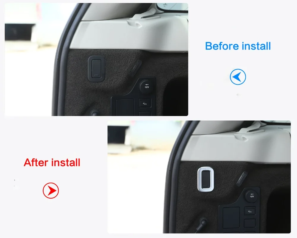 Новейшая ABS Хромированная задняя крюк для багажника рамка Накладка Land Rover Discovery 5