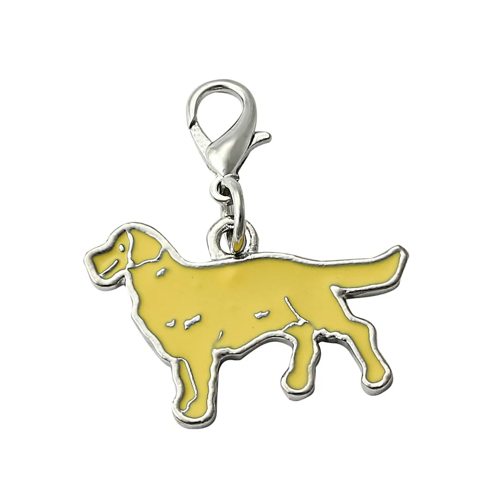 Металлическая цепочка для волос маленьких кошек и собак кулон 25 мм модель D38JL20