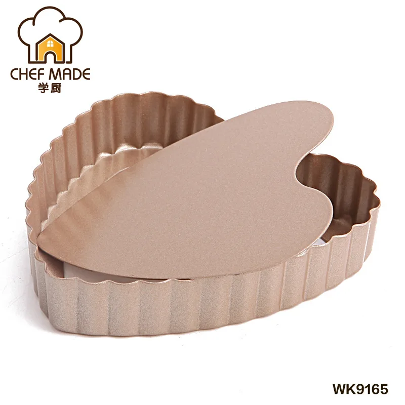 Сковорода для торта сковорода выпечки домашняя форма мини в форме сердца золотой