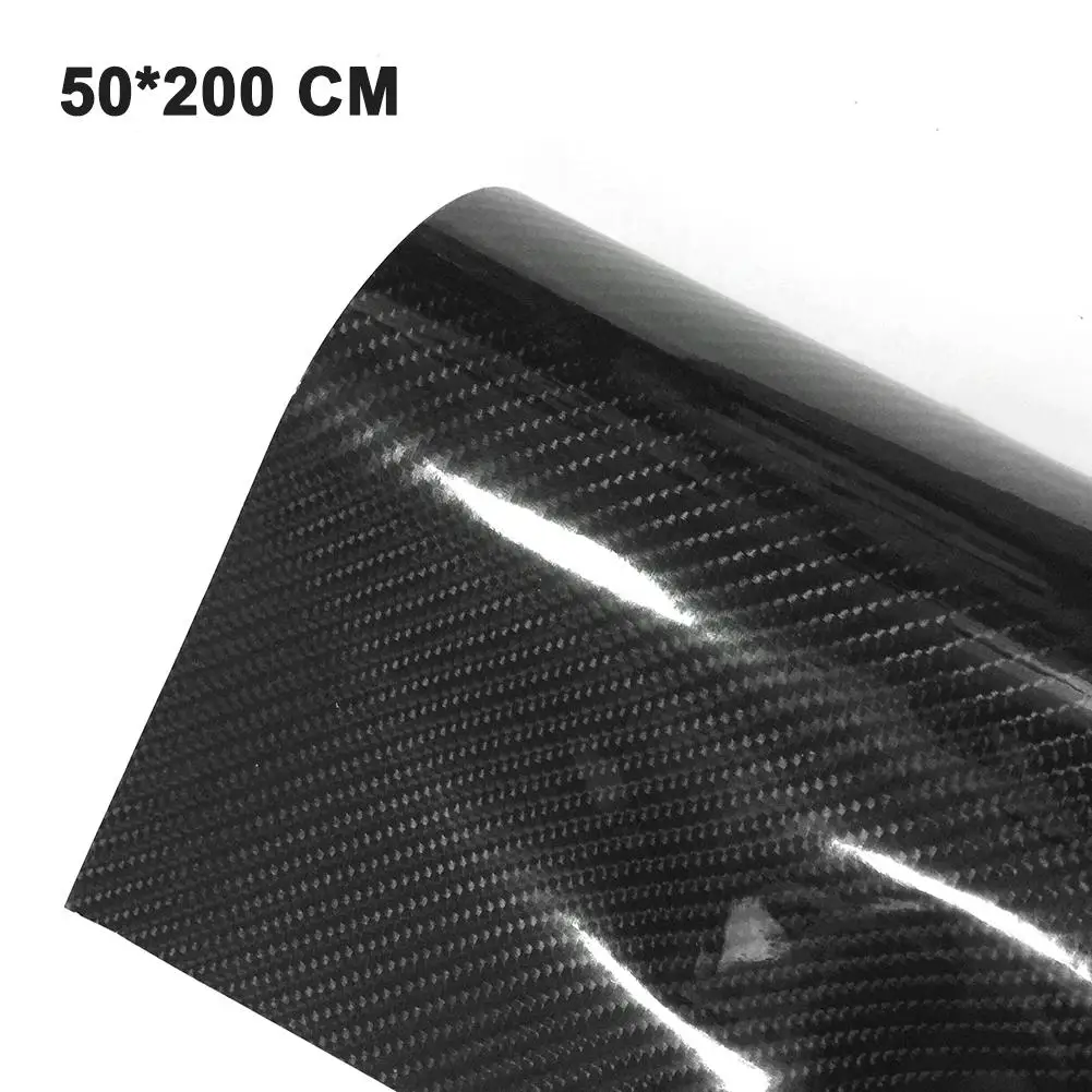 50x200cm 30x200 см 6D виниловая пленка из углеродного волокна водонепроницаемые автомобильные наклейки Стайлинг автомобиля обертывание автомобиля детализация автомобиля аксессуары - Название цвета: 50x200cm