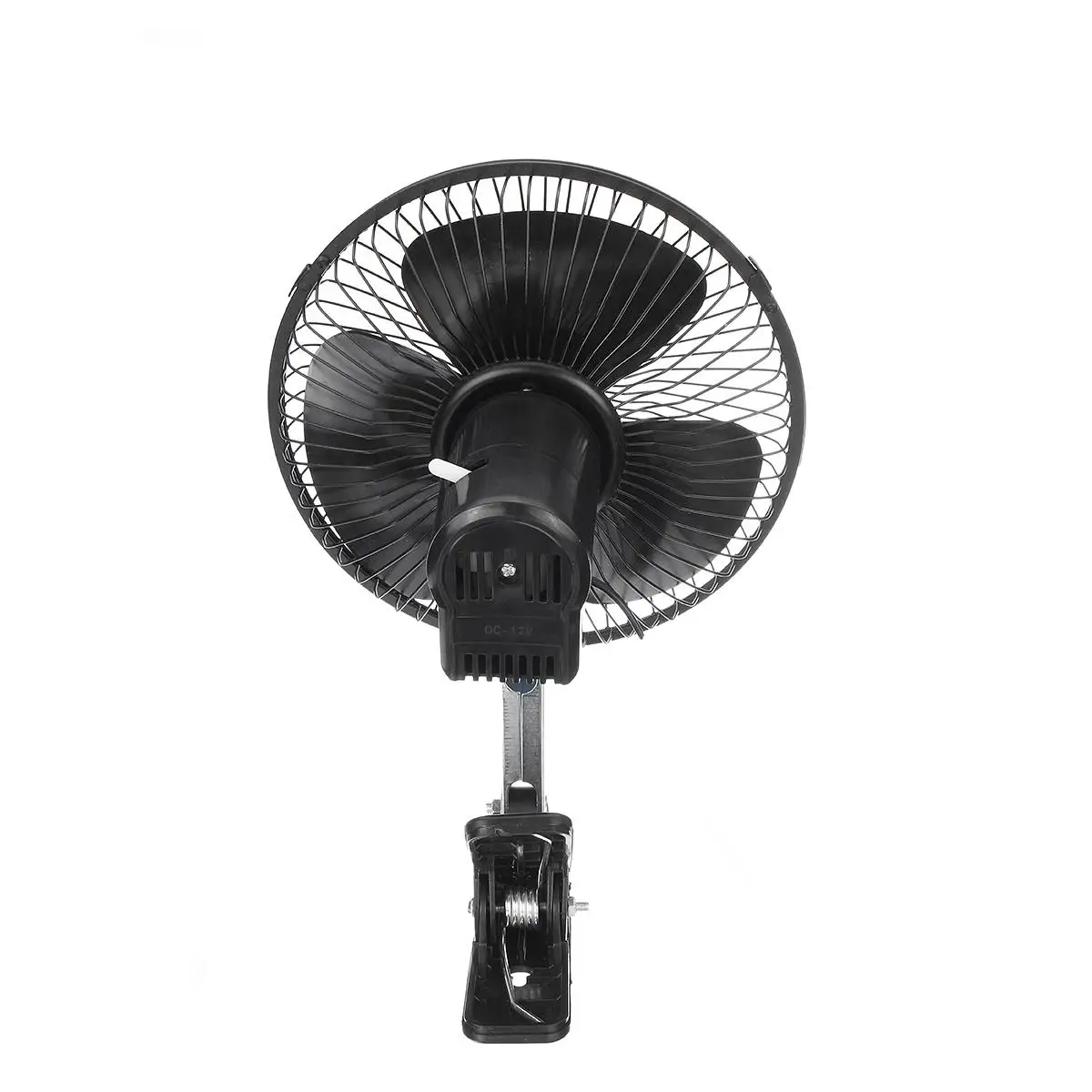 12V/24V 8"/10" Car Fan Cooling Airflow Clip-on All-Round Adjustable Electric Fans Low Noise Air Cooler For Auto Home Truck