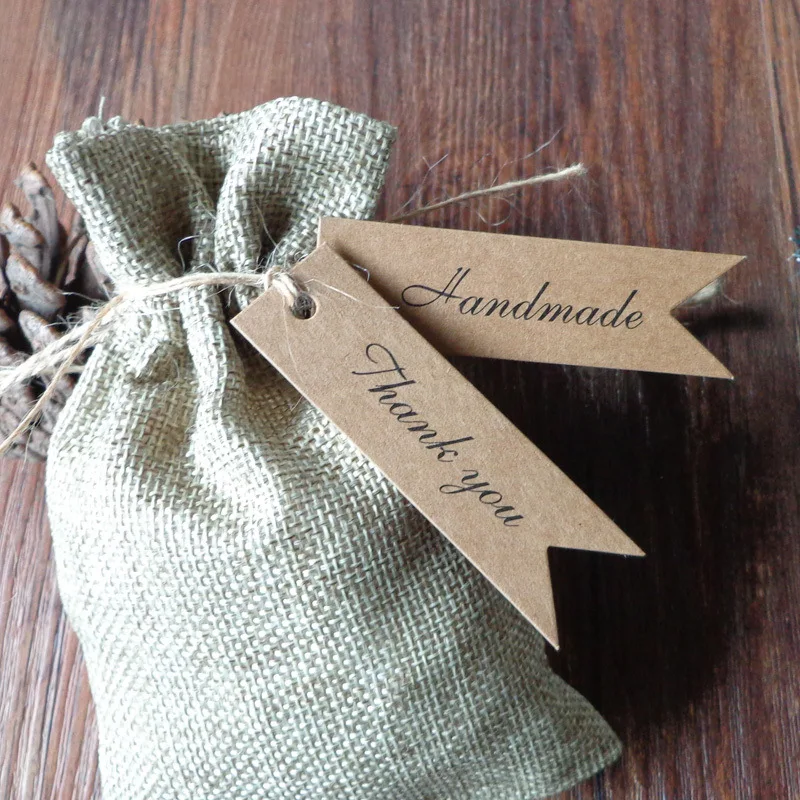 Ручная работа/Спасибо ярлык из крафтовой бумаги для сумки сделай сам багажа
