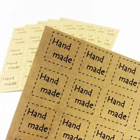 240 pcslot diy multifunction square hand made seal sticker for handmade products self adhesive package label