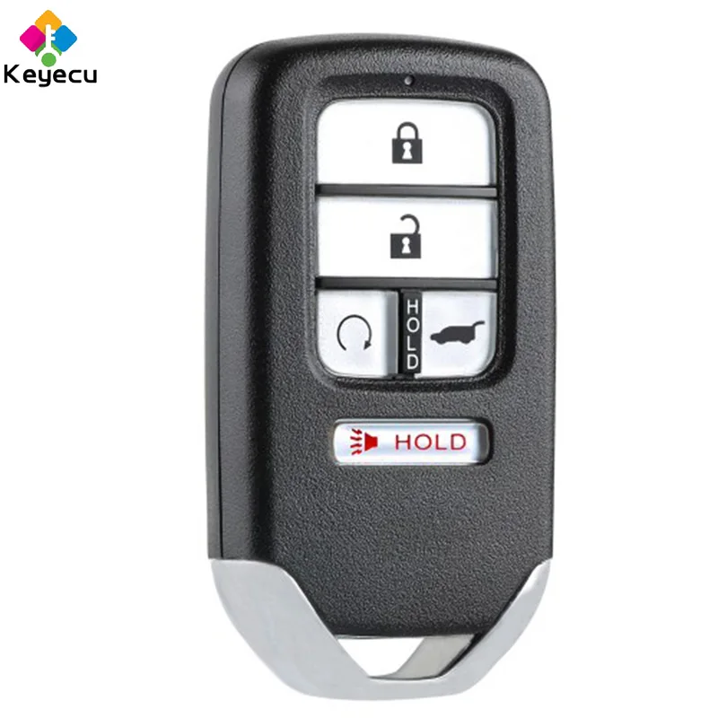 KEYECU Replacement Smart Remote Control Car Key Shell Case - 4 1/ 5 Buttons FOB for Honda Pilot 2016 2017 2018 FCC ID: KR5V2X | Автомобили