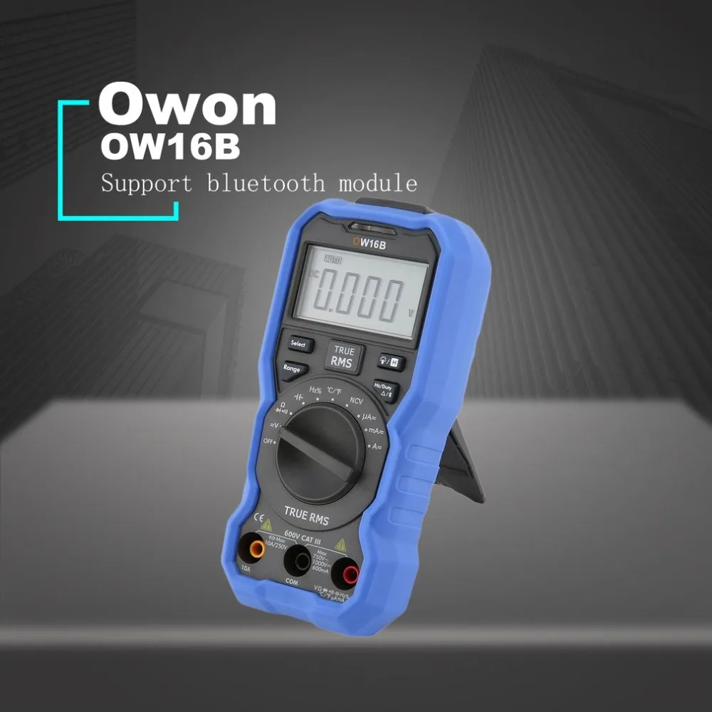 Owon OW16B Подсветка ЖК дисплей мультиметр НТС AC/DC Вольтметр Амперметр True RMS диод