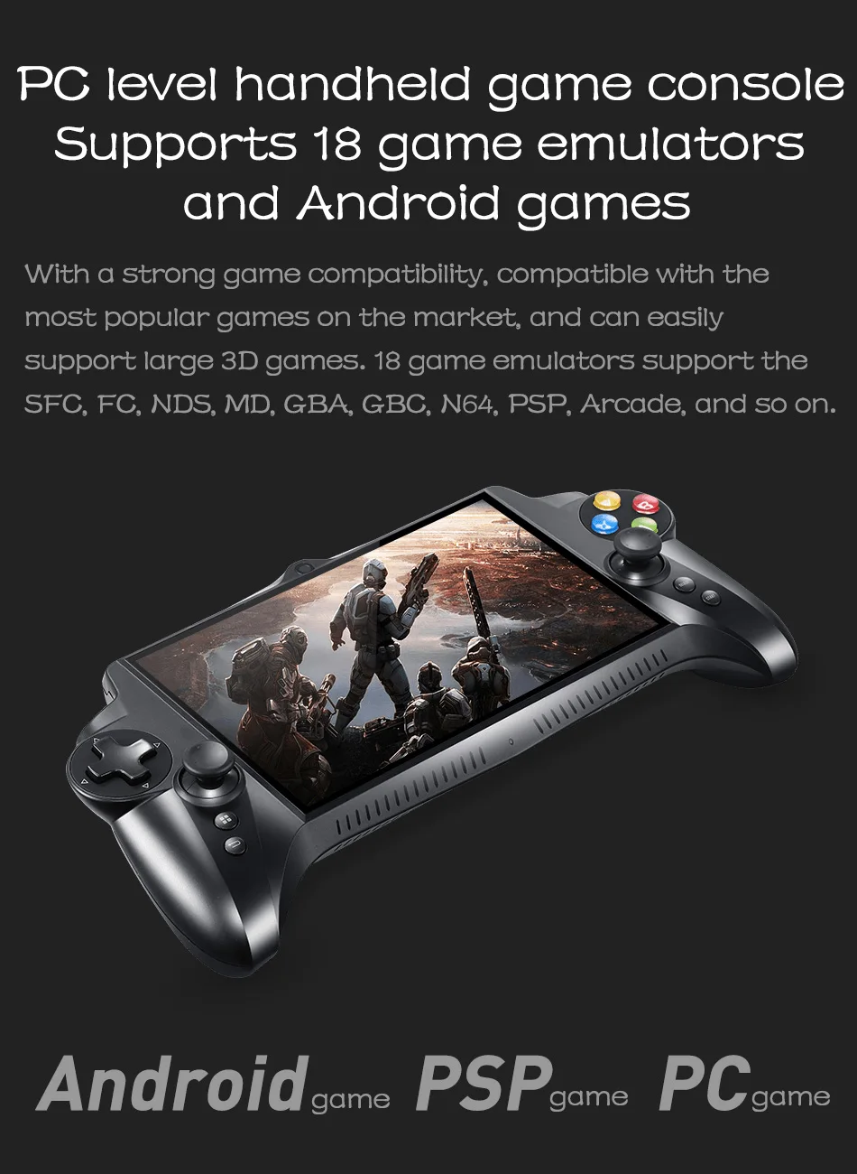 JXD S192K 7 дюймов 1920X1200 Четырехъядерный 4G/64GB геймпад 10000mAh Android 5,1 планшетный ПК видео игровая консоль 18 симуляторов/PC игра
