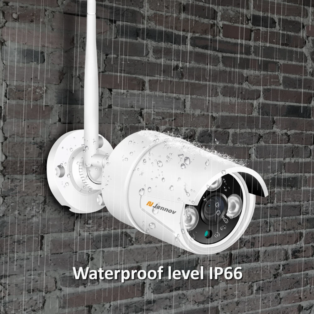 Jennov 8CH NVR безопасности Камера Системы Wi-Fi 2MP 1080P Аудио Звук открытый Беспроводной IP CCTV камера Камера комплект видеонаблюдения 3 ТБ HDD
