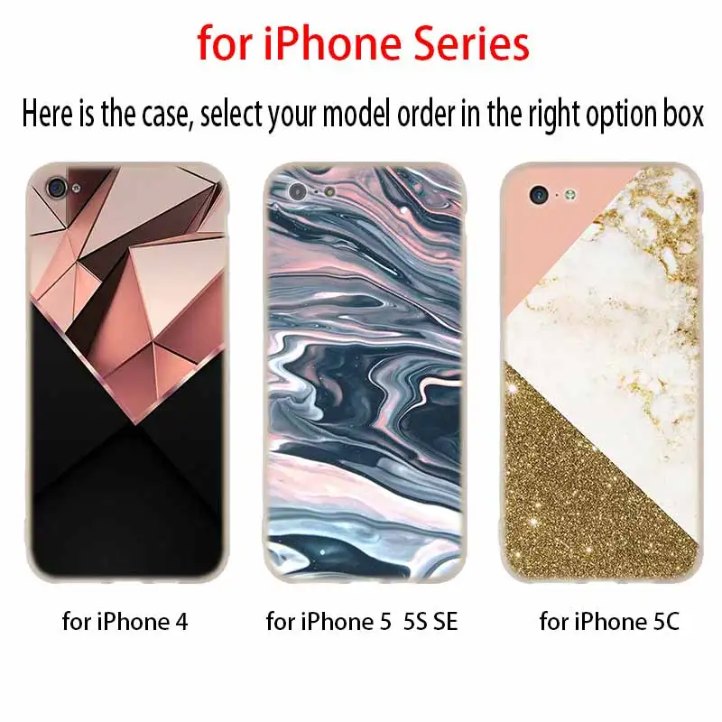 Модный силиконовый чехол с золотым мраморным коллажем для iPhone 12 11 Pro X XS Max XR 8 7 6 Plus