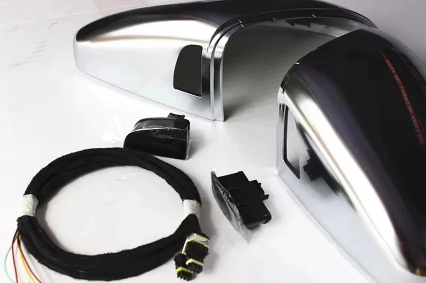 Матовый хром зеркальная крышка боковой помощи Хром Зеркало Обложка со