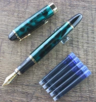 genuine jinhao 450 a fountain pen full metal jinhao x450 gold pen golden clip 0 5mm medium nib business office supplies