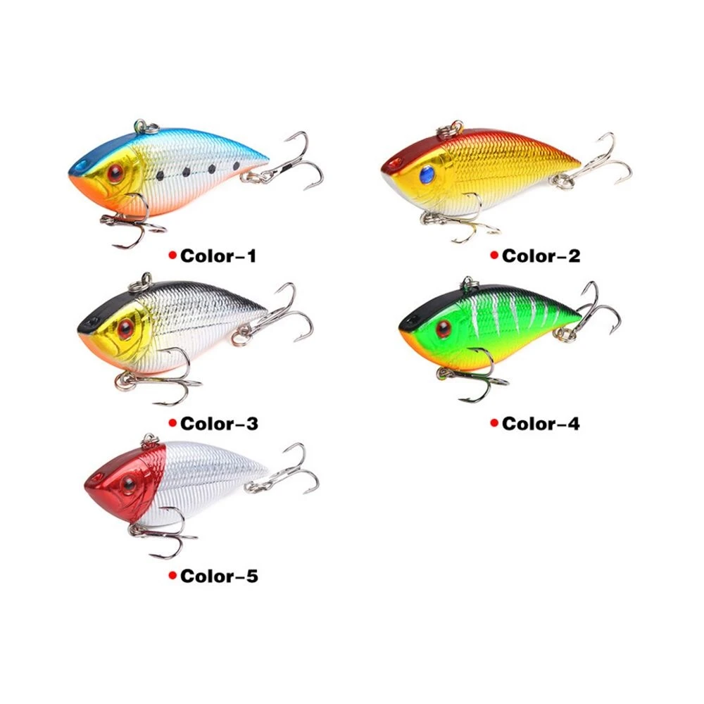 1 шт./лот зимние приманки для ловли рыбы твердая бас 7 см 11 4 г VIB со свинцом внутри