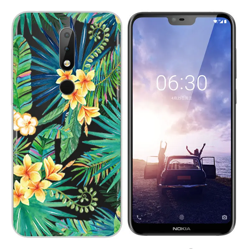 Модный Мягкий Силиконовый ТПУ чехол для Nokia 2 3 5 6 7 2017 X6 2018 окрашенный 8 1 |