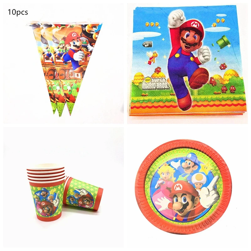 Дети Супер Марио день рождения поставки мероприятие Вечеринка фестиваль