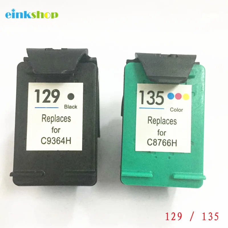 Einkshop 129 135 совместимый картридж с чернилами Замена для hp 129 135 с чернилами hp Deskjet C4183 5943 6943 6983 D4163 2575 D5163 8053 принтер