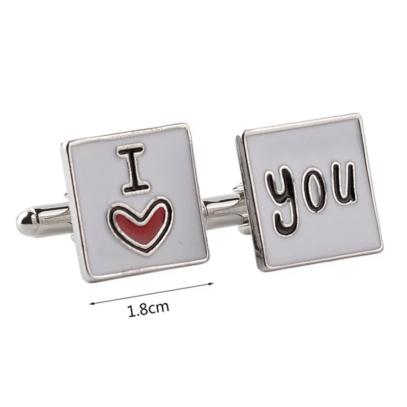 1 пара высококачественные запонки на рукавах творческие для любовников свадьбе в