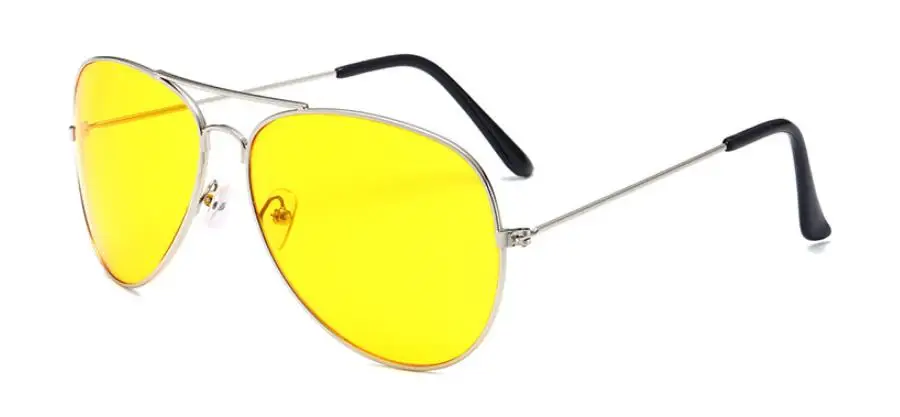 SilverYellow Новинка, брендовые солнцезащитные очки пилота для женщин и мужчин, солнцезащитные очки для вождения, женские авиаторы, солнцезащитные очки, UV400 - Цвет линз: SilverYellow