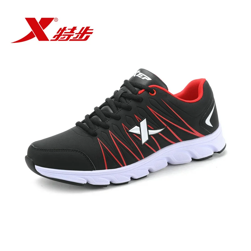 984119119517 XTEP Black Elasticity Professional Outdoor Sports Rubber Sneakers Athletic Trainers Men's Running Shoes | Спорт и