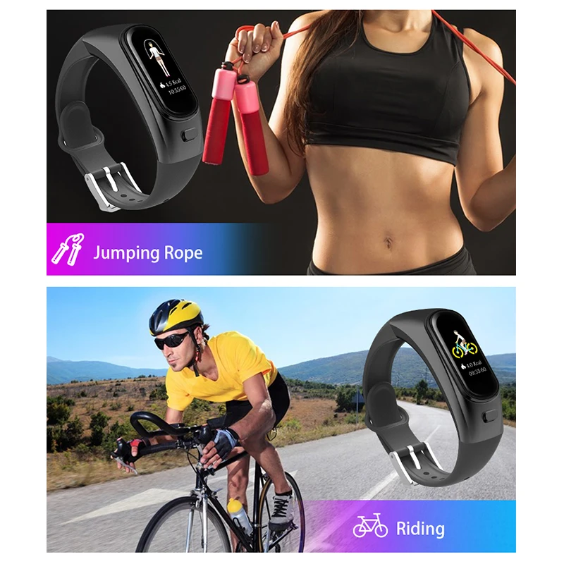 MAFAM умный бизнес человек один Bluetooth наушники Фитнес браслет пульсометр