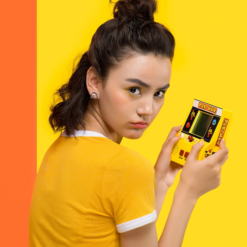 Silverwill 2018 креативный дизайн из стерлингового серебра 925 пробы с цирконием pac man pixel
