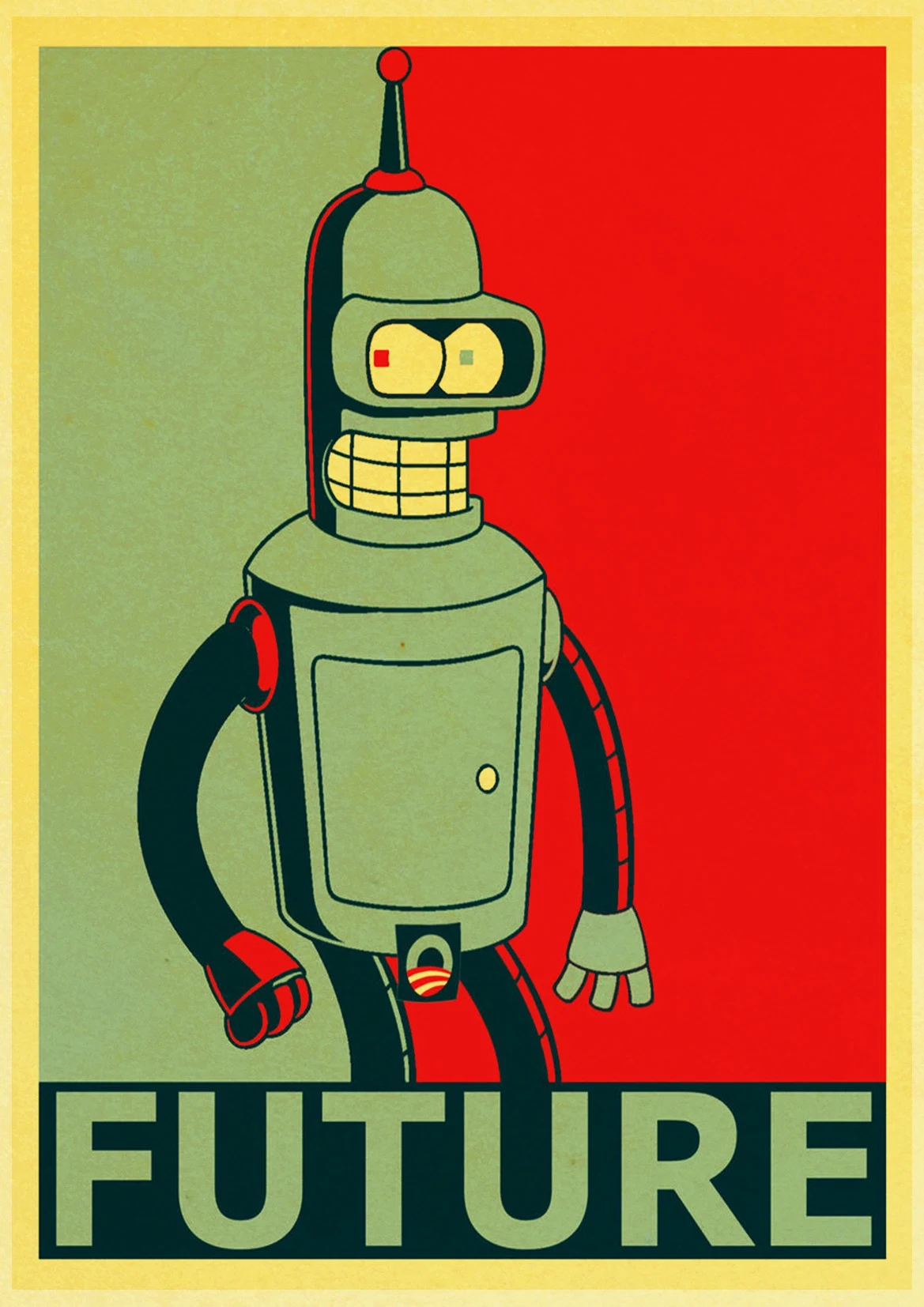 e053 Винтажные плакаты американский комикс ТВ сериал Futurama принты настенная живопись хорошее качество декор плакат настенная живопись украшение дома - Цвет: e053
