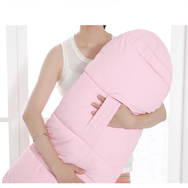 Детский спальный мешок на осень и зиму плотный хлопковый с отверстиями удобное