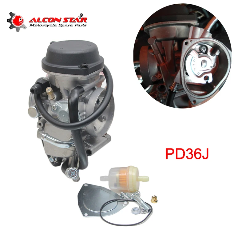 Alconstar 36mm PD36J мотоциклетный Карбюратор Carb Quad ATV для Kawasaki KFX 400 KFX400 2003 ~ 2006 UTV LTZ400 Raptor