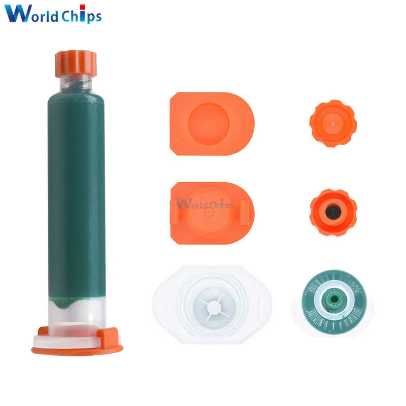 10cc UV PCB BGA Solder Resist Curable Soldering Great Mast Repair Paint Mask Green | Электронные компоненты и