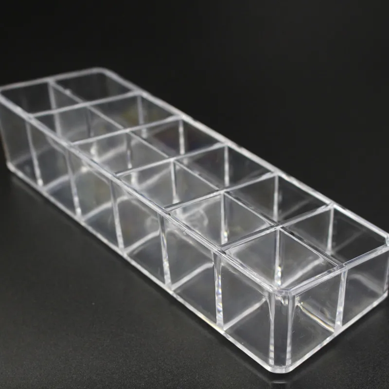 Акриловый держатель для губной помады органайзер косметики 12 ячеек контейнер