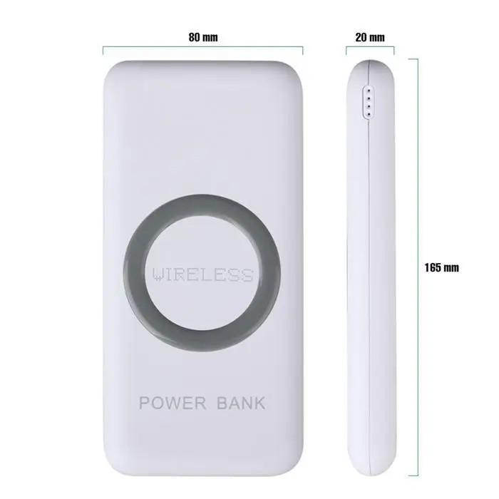 12000 мАч power bank беспроводной 5 в 2A внешний аккумулятор carregador portatil PoverBank Поддержка