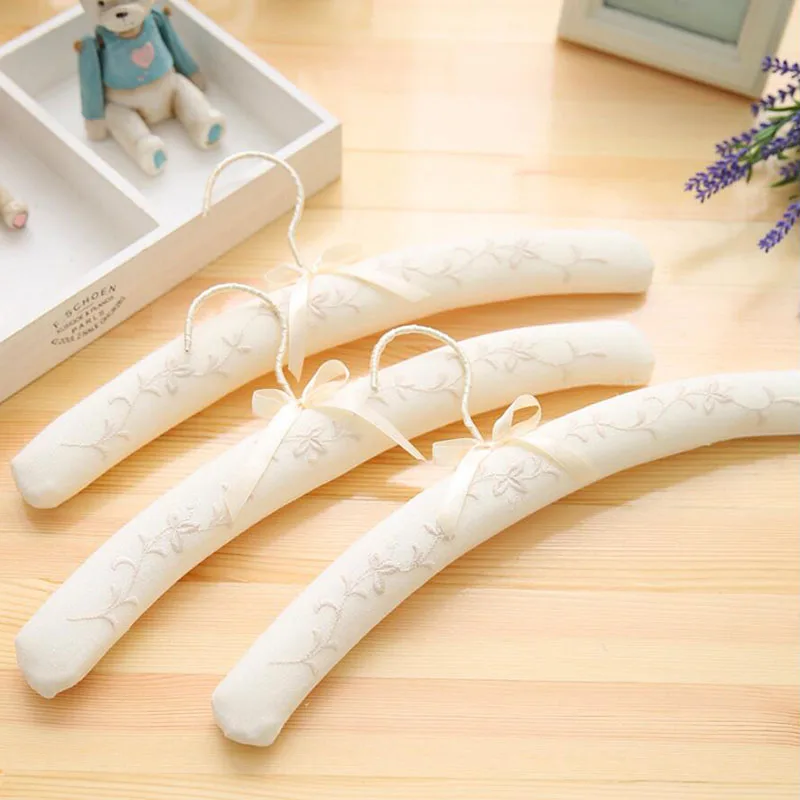10 шт. вешалка для одежды из белой хлопковой ткани высшего качества с бантом