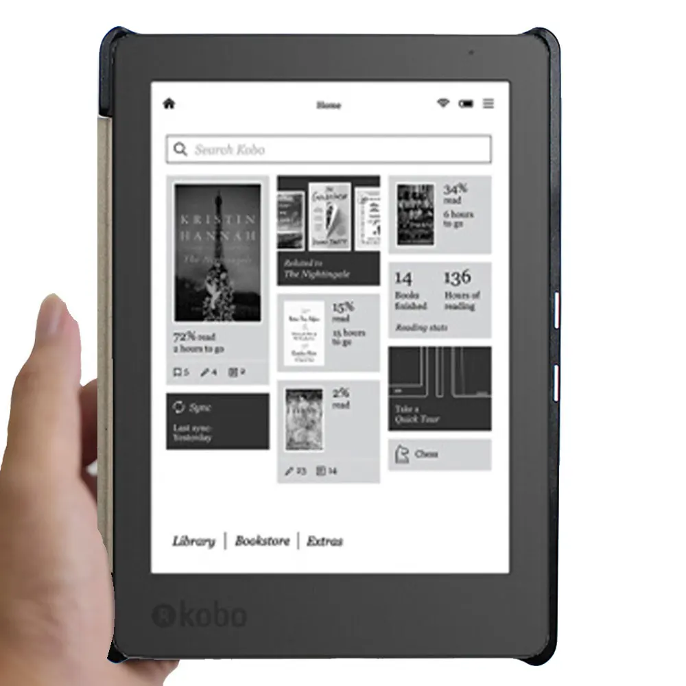 Чехол Dmytro из искусственной кожи для Kobo Aura Edition 2 (6 дюймов) электронная книга