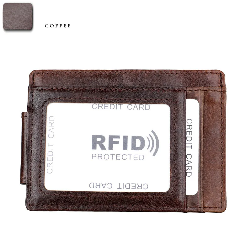 Для женщин и мужчин Анти Rfid кошелек зажим для денег магнитный Ультратонкий