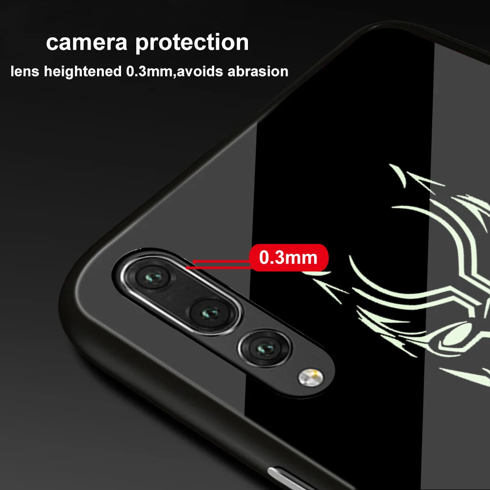 Ciciber для huawei P30 P20 Lite Pro mate 30 20 Nova 3e 4e чехлы с закаленным стеклом задняя крышка для huawei Honor 10 Lite чудо-яд