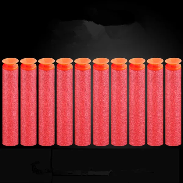 20 шт 7,2*1,3 см присоски пули для NERF пули Nerf журнал заправка игрушка дартс пистолет пены EVA всасывать пули пистолет для мальчиков - Цвет: Red