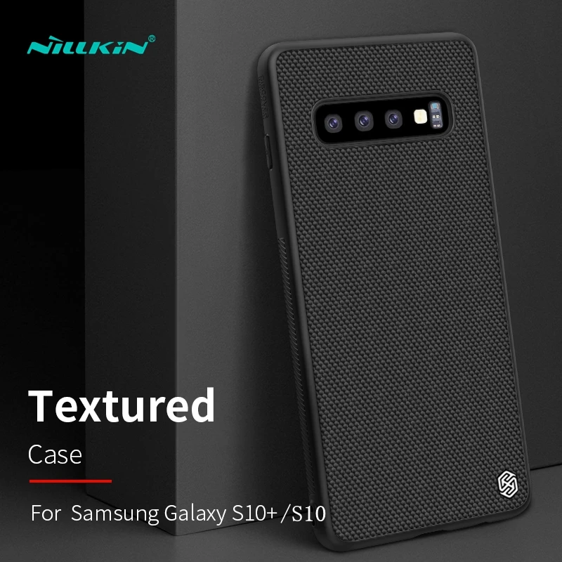 Чехол NILLKIN для Samsung Galaxy S10/S10 Plus Жесткий ПК + мягкая рамка из ТПУ нейлоновая текстура