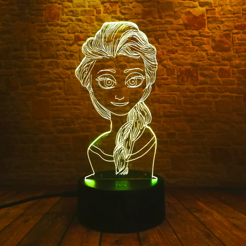 Принцесса Королева Эльза 7 цветов настроение девушки спальня спальный Декор