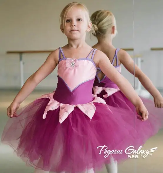 

Пурпурно-розовая сказочная принцесса для детей и взрослых джаз кран лирическое танцевальное платье-пачка для девочек балетное танцевально...