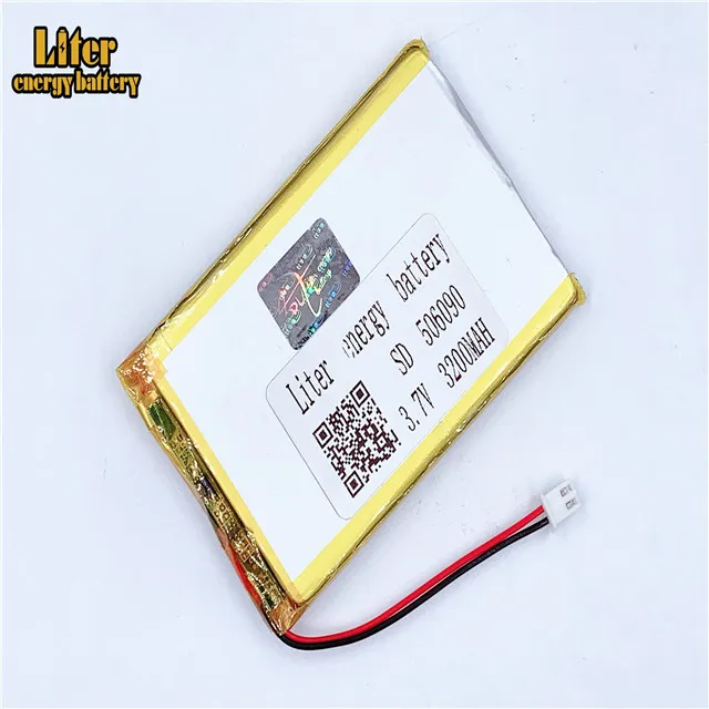 XHR-2P 2 54 3 7 V 3200mAh полимерная литиевая батарея 506090 GPS оборудование мониторинга MID |