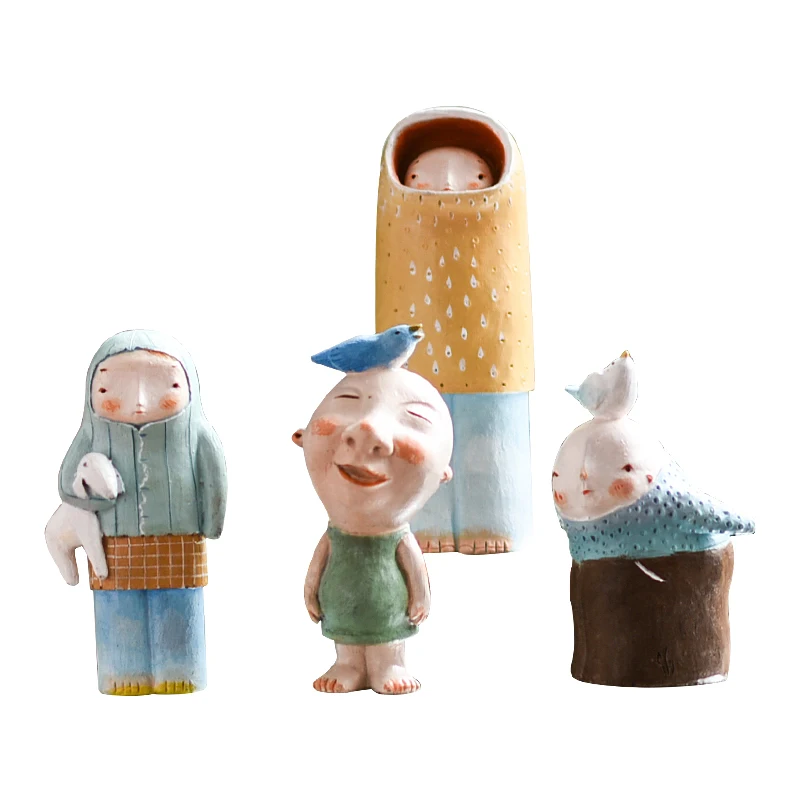 

Desktop Creative Bedroom Cartoon Dolls Resin Decorations Set Up Home Room Tv Cabinet Living Room Decoration Dolls