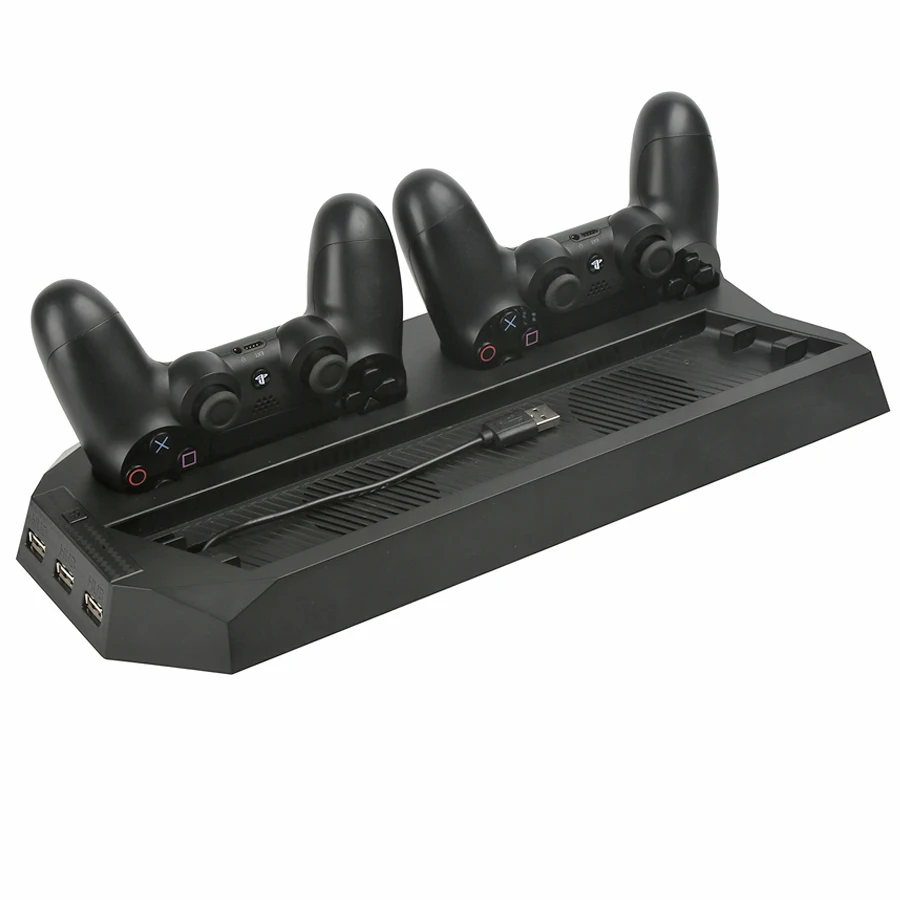Вертикальная охлаждающая подставка для PS4 PRO с зарядной станцией двух