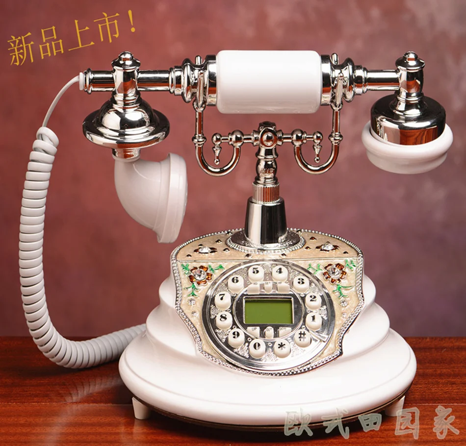 Новый высококлассный европейский античный телефон беспроводной ретро старинная