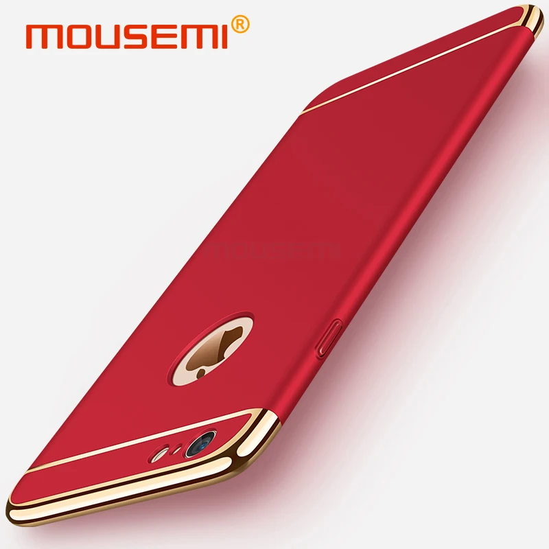 3in1 Luxury Plastic Shockproof Case For iPhone 6 6s 7 Plus Hard Cases 5 5se 360 Full Protection Covers |