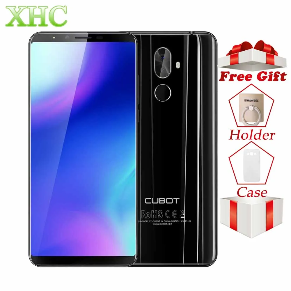 Cubot X18 Plus Android 8 0 5 99 дюймов 18:9 FHD + смартфоны ram 4 Гб rom 64 MT6750T Восьмиядерный 16MP 13MP Dual SIM 4G