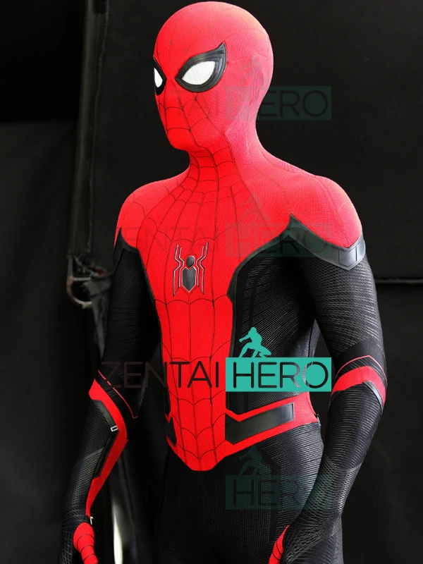 

Newest Far From Home Cosplay Costume 3D Printed Strong Man Lycra Spandex Zentai Halloween Bodysuit Superhero Suit Adults/Kids