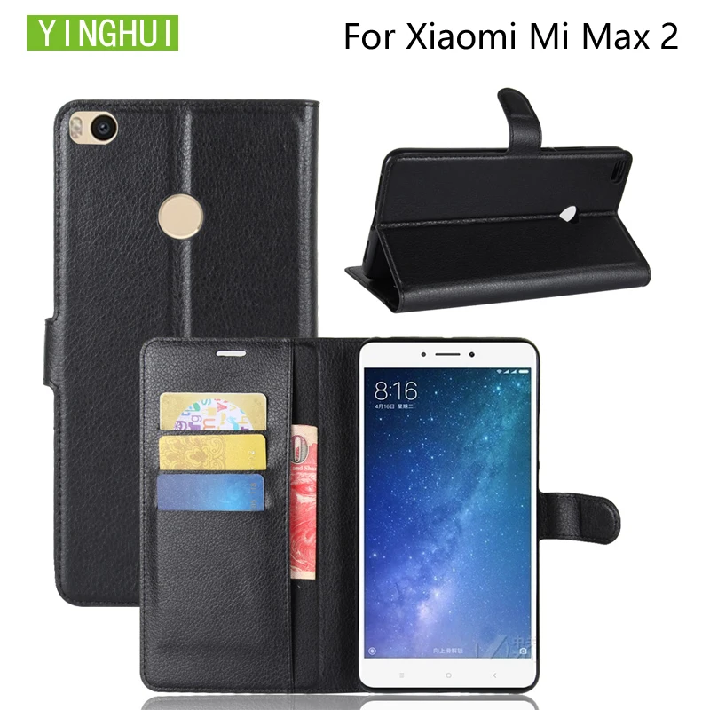Чехол Кошелек YINGHUI из искусственной кожи для xiaomi Mi MAX 2 6 44 дюйма с подставкой чехлы