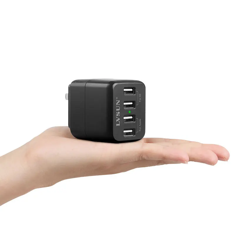 Универсальное сетевое зарядное устройство с 4 USB-портами 5 В 2 А 20 Вт а | Электроника