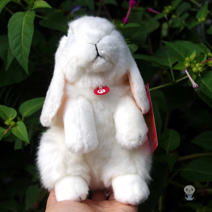 Small White Rabbit Doll Cute Plush Rabbits Baby Toys Lop Simulation Animal Birthday Gift | Игрушки и хобби