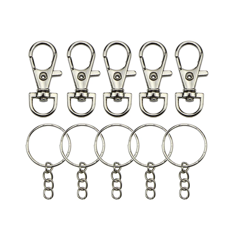 100 шт./лот коготь Омаров из нержавеющей стали застежка крючок Брелок DIY