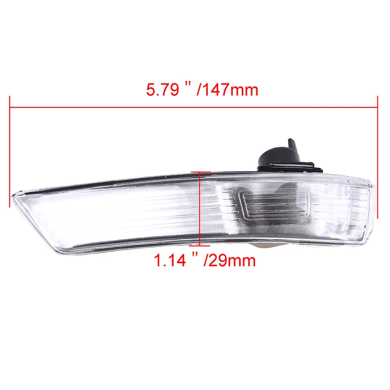 POSSBAY Front Turn Signal Light Cover Rearview Mirror Lamp Shell House for Ford Focus(DYB) MK III 2012 2013 2014 2015 2016 2017 |
